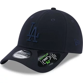 Marinblå justerbar böjd keps med marinblå 9FORTY Repreve-logotyp från Los Angeles Dodgers MLB av New Era