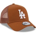 kepsar-curva-brun-snapback-a-frame-league-essential-fran-los-angeles-dodgers-mlb-av-new-era