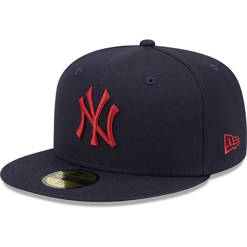 kepsar-plana-marinbla-justerad-59fifty-league-essential-fran-new-york-yankees-mlb-av-new-era