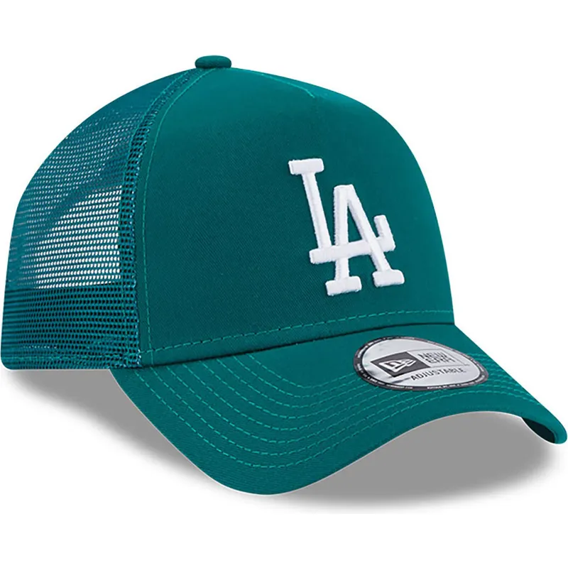 kepsar-curva-gron-snapback-a-frame-league-essential-fran-los-angeles-dodgers-mlb-av-new-era