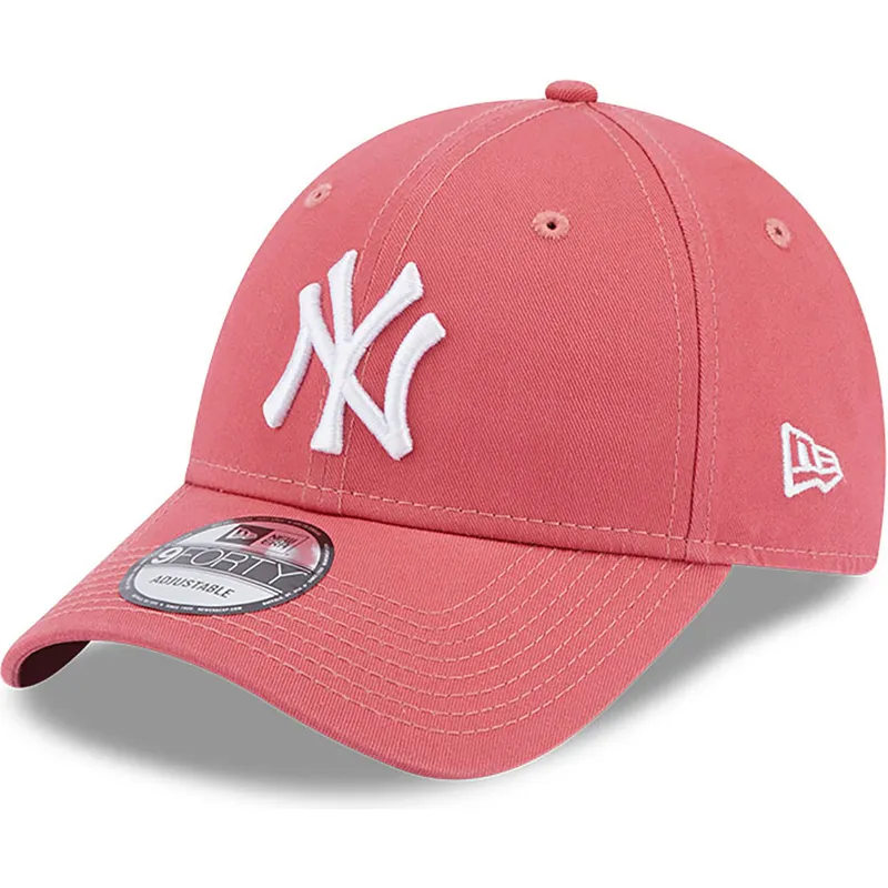 kepsar-curva-rosa-justerbart-band-claro-9forty-league-essential-fran-new-york-yankees-mlb-av-new-era