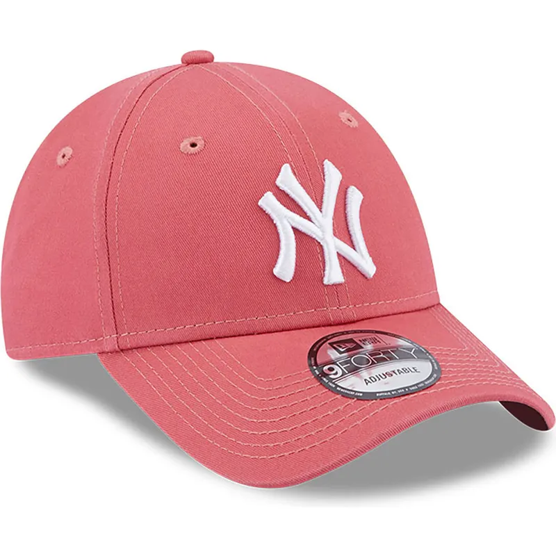 kepsar-curva-rosa-justerbart-band-claro-9forty-league-essential-fran-new-york-yankees-mlb-av-new-era