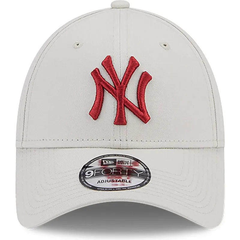 kepsar-curva-beige-justerbart-band-9forty-league-essential-fran-new-york-yankees-mlb-av-new-era
