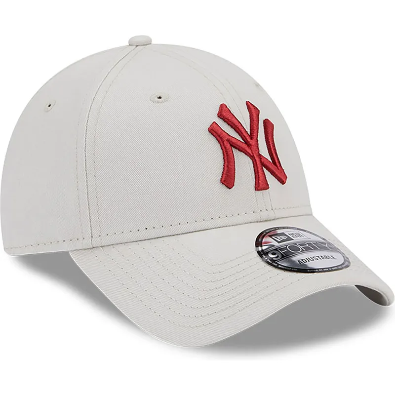 kepsar-curva-beige-justerbart-band-9forty-league-essential-fran-new-york-yankees-mlb-av-new-era