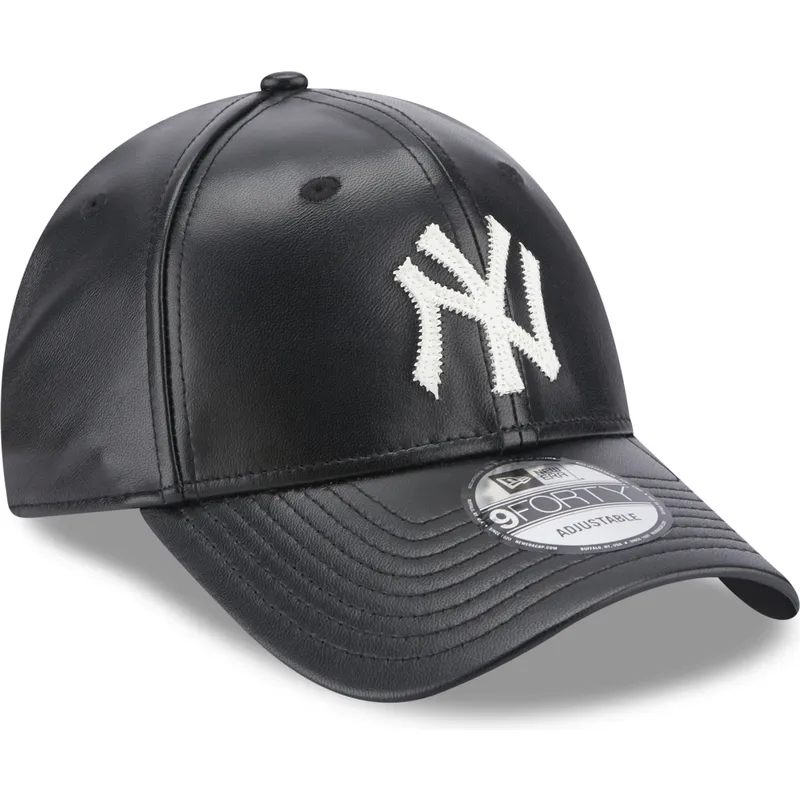 kepsar-curva-svart-justerbart-band-9forty-leather-fran-new-york-yankees-mlb-av-new-era