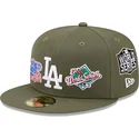 kepsar-plana-gron-justerad-59fifty-world-series-fran-los-angeles-dodgers-mlb-av-new-era