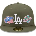 kepsar-plana-gron-justerad-59fifty-world-series-fran-los-angeles-dodgers-mlb-av-new-era