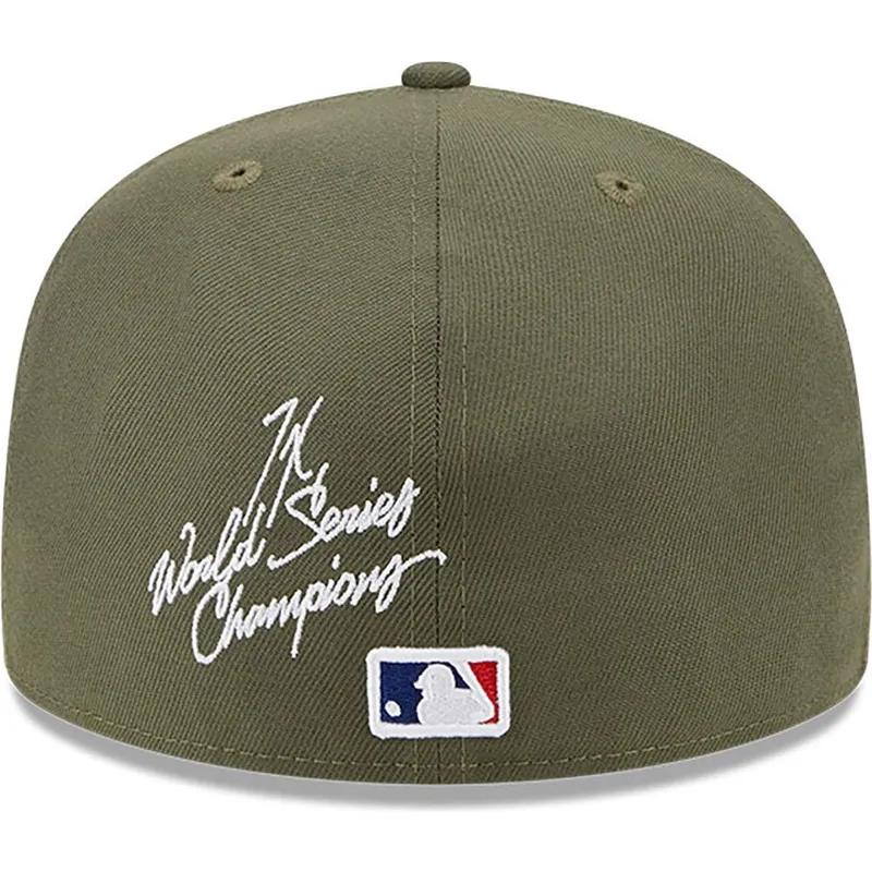 kepsar-plana-gron-justerad-59fifty-world-series-fran-los-angeles-dodgers-mlb-av-new-era