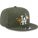 kepsar-plana-gron-snapback-9fifty-koi-fish-fran-los-angeles-dodgers-mlb-av-new-era
