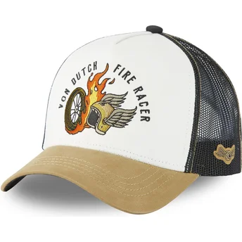 gorra-trucker-beige-svart-och-brun-fire-racer-fir-fran-von-dutch