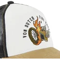 gorra-trucker-beige-svart-och-brun-fire-racer-fir-fran-von-dutch
