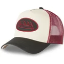 von-dutch-cla4-beige-rod-och-svart-truckerkeps