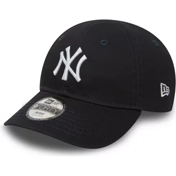 Justerbar blå böjd keps för pojke 9FORTY Essential från New York Yankees MLB av New Era