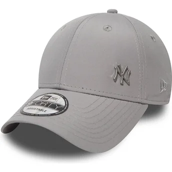 Grå justerbar kurvad keps 9FORTY Flawless Logo från New York Yankees MLB av New Era