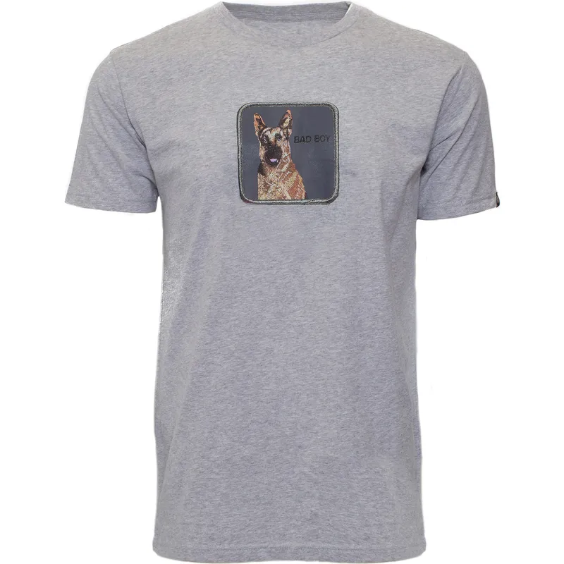 t-shirt-kort-arm-gra-fran-manga-corta-gris-perro-pastor-aleman-bad-boy-bouncer-the-farm-the-farm-av-goorin-bros