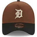 brun-och-svart-bojd-snapback-keps-9forty-a-frame-harvest-av-detroit-tigers-mlb-fran-new-era