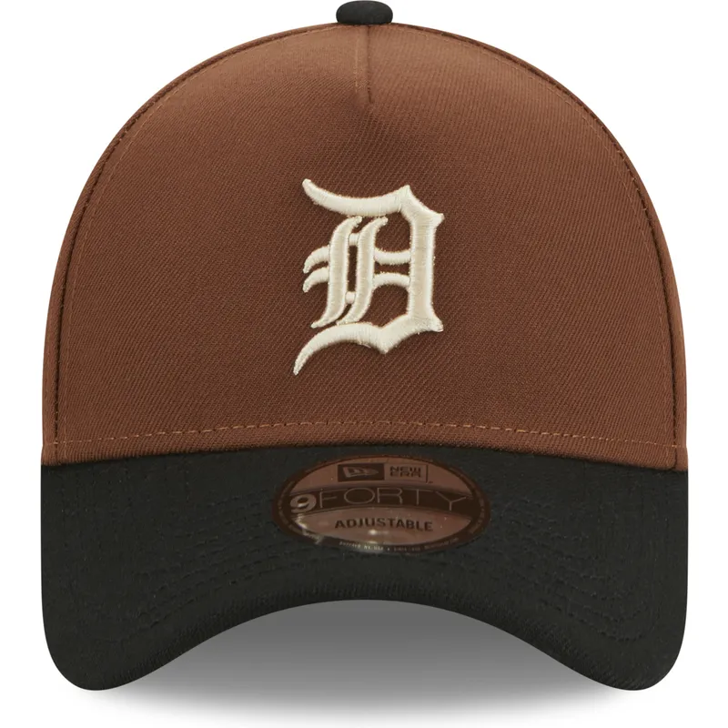 kepsar-curva-brun-snapback-9forty-a-frame-harvest-fran-detroit-tigers-mlb-av-new-era