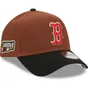kepsar-curva-brun-snapback-9forty-a-frame-harvest-fran-boston-red-sox-mlb-av-new-era