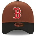 kepsar-curva-brun-snapback-9forty-a-frame-harvest-fran-boston-red-sox-mlb-av-new-era