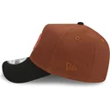 kepsar-curva-brun-snapback-9forty-a-frame-harvest-fran-boston-red-sox-mlb-av-new-era