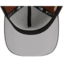 kepsar-curva-brun-snapback-9forty-a-frame-harvest-fran-new-york-yankees-mlb-av-new-era