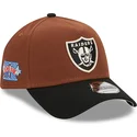 las-vegas-raiders-nfl-new-era-9forty-a-frame-harvest-brun-och-svart-snapback-bojd-keps
