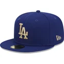 kepsar-plana-bla-justerad-59fifty-laurel-sidepatch-fran-los-angeles-dodgers-mlb-av-new-era