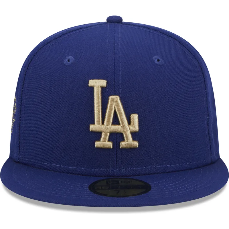kepsar-plana-bla-justerad-59fifty-laurel-sidepatch-fran-los-angeles-dodgers-mlb-av-new-era