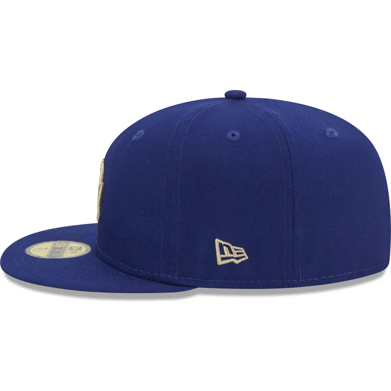 kepsar-plana-bla-justerad-59fifty-laurel-sidepatch-fran-los-angeles-dodgers-mlb-av-new-era