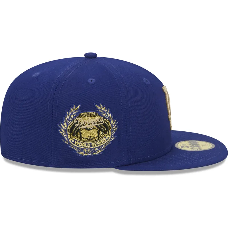 kepsar-plana-bla-justerad-59fifty-laurel-sidepatch-fran-los-angeles-dodgers-mlb-av-new-era