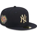 new-era-new-york-yankees-mlb-59fifty-laurel-sidepatch-marinbla-justerad-flat-keps