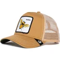 brun-truckerkeps-med-bi-the-queen-bee-the-farm-fran-goorin-bros