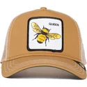 brun-truckerkeps-med-bi-the-queen-bee-the-farm-fran-goorin-bros