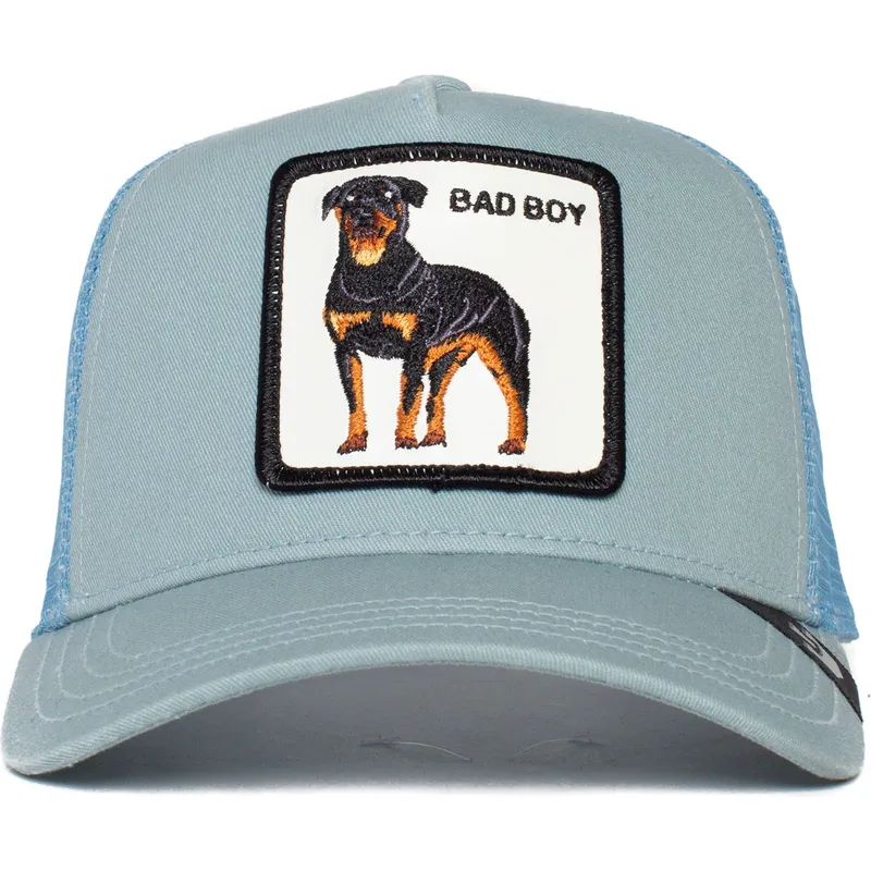 truckerkeps-bla-hund-rottweiler-bad-boy-truckin-the-farm-fran-goorin-bros
