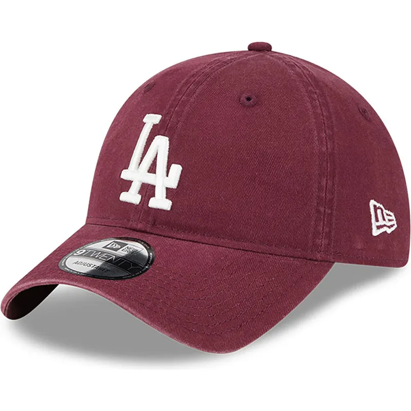 kepsar-curva-rod-justerbart-band-granate-9twenty-league-essential-fran-los-angeles-dodgers-mlb-av-new-era