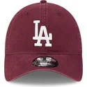 kepsar-curva-rod-justerbart-band-granate-9twenty-league-essential-fran-los-angeles-dodgers-mlb-av-new-era