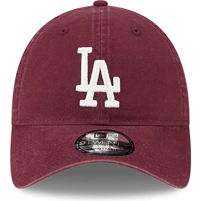 kepsar-curva-rod-justerbart-band-granate-9twenty-league-essential-fran-los-angeles-dodgers-mlb-av-new-era