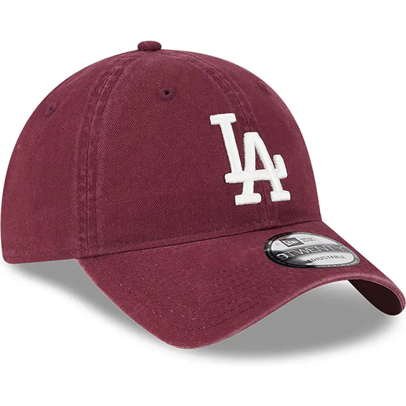 kepsar-curva-rod-justerbart-band-granate-9twenty-league-essential-fran-los-angeles-dodgers-mlb-av-new-era