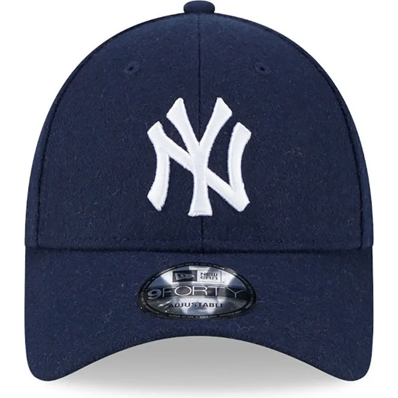 kepsar-curva-marinbla-justerbart-band-9forty-essential-melton-wool-fran-new-york-yankees-mlb-av-new-era