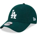kepsar-curva-gron-justerbart-band-9forty-essential-melton-wool-fran-los-angeles-dodgers-mlb-av-new-era