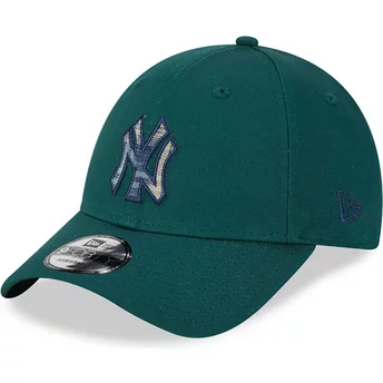 Justerbar grön 9FORTY Check Infill-keps från New York Yankees MLB av New Era
