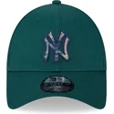 kepsar-curva-gron-justerbart-band-9forty-check-infill-fran-new-york-yankees-mlb-av-new-era