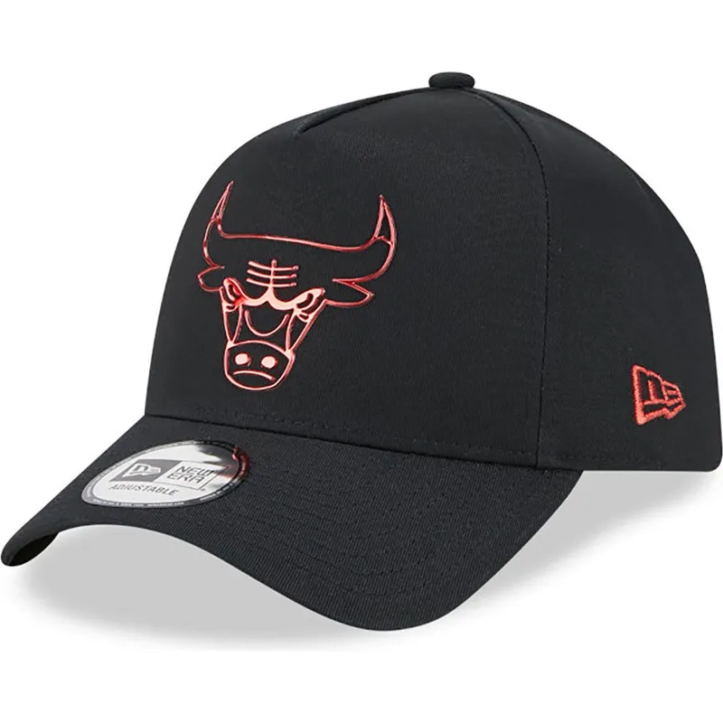 svart-bojd-keps-snapback-a-frame-foil-pack-fran-chicago-bulls-nba-av-new-era