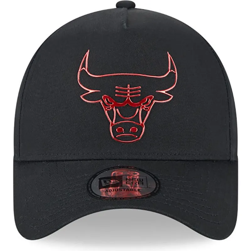 svart-bojd-keps-snapback-a-frame-foil-pack-fran-chicago-bulls-nba-av-new-era