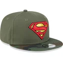 kepsar-plana-gron-snapback-for-barn-camuflaje-9fifty-fran-superman-dc-comics-av-new-era