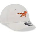 beige-justerbar-bojd-keps-for-barn-med-dinosauriemotiv-9forty-repreve-fran-new-era