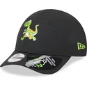 svart-justerbar-bojd-keps-for-barn-dinosaurie-9forty-repreve-fran-new-era