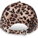 new-york-yankees-mlb-9forty-velour-justerbar-leopardmonstrad-kurvad-keps-med-rosa-logotyp-for-kvinnor-fran-new-era