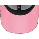 new-era-new-york-yankees-mlb-9forty-velour-justerbar-leopardbojd-keps-med-rosa-logotyp-for-dam