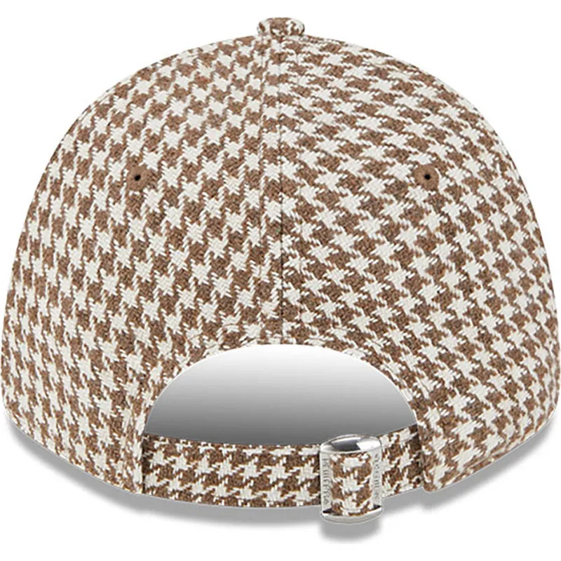 kepsar-curva-brun-justerbart-band-9forty-houndstooth-fran-new-york-yankees-mlb-av-new-era